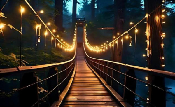 Puentes Colgantes Iluminados
