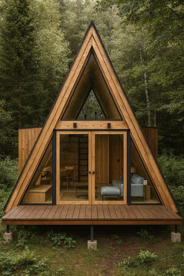 Super A Frame: la nueva cabaña más grande de Wander